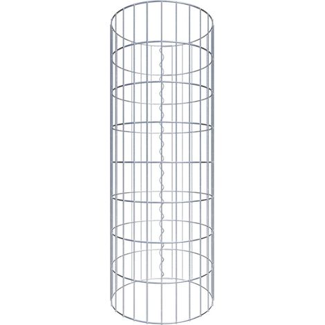 Gabiondeco - Colonne de Gabion ronde. diamètre 42 cm. maille 5 x 10 cm - Hauteur : 80 cm - Made in Germany (1/5)