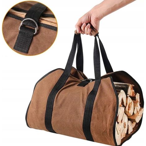 XXL 900D Tragbarer Brennholzträger Baum Brennholztasche
