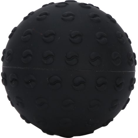Balle de Massage en Silicone pour Fascia - Soulagement Musculaire, Yoga et Fitness - Noir (1/5)