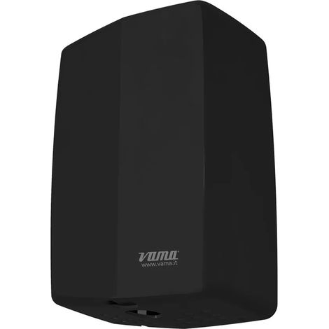 Asciugamani elettrico nero con fotocellula risparmio energetico 1000 W (1/2)