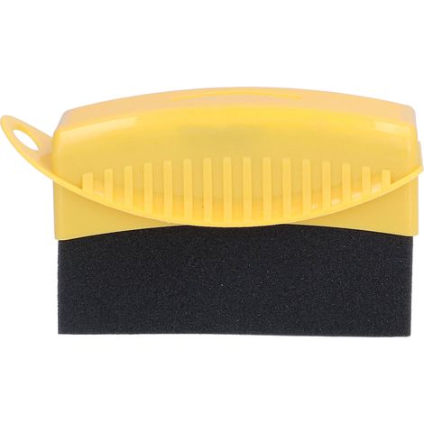 Éponge de lustrage pour pneus - Applicateur pour cire et nettoyant jantes - Brosse de lavage auto jaune (1/5)