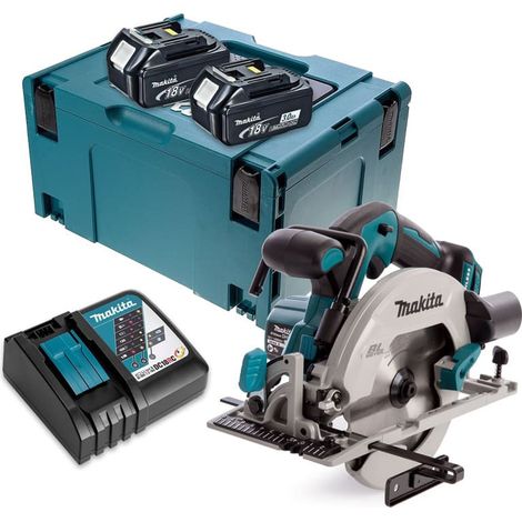Kreissäge 18V LXT Ø165 mm (2x3,0 Ah) in MAKPAC - MAKITA DHS680RFJ