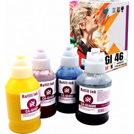 Inkdigo GI46 Tinte kompatibel mit Canon Maxify GX5040, GX7040, GX6040, GX7045, TÜV-zertifiziert (1/5)