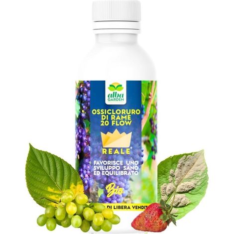 Ossicloruro di Rame 20% Flow Concime CE Biologico Vite Orto Olivo Bio x 1 Lt (1/5)