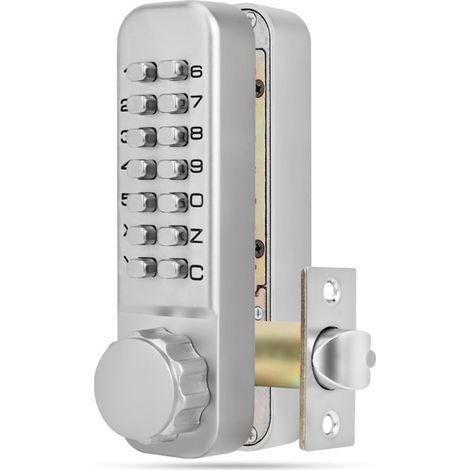 Serrure à code mécanique serrure codée de sécurité de porte pour une utilisation intérieure et extérieure (1/3)