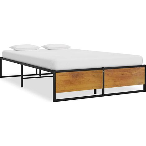 Giroletto Nero in Metallo 120x200 cm vidaXL (1/5)