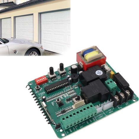Circuit Board de Commande de Motor de Porte Coulissante avec LED Indication et Télécommande - Plaque de Contrôle Electrique pour Portes Motorisées (1/5)