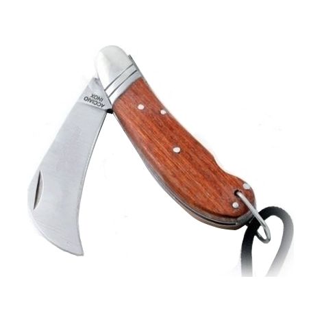 Coltello/Coltellino/Roncola a serramanico tascabile per innesto con lama a punta