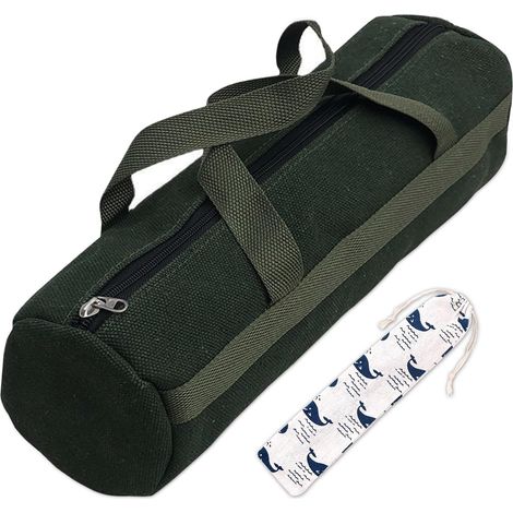 Aufbewahrungstasche für Grillzubehör – 1 Stück – Dickes Canvas – Werkzeugschutz – Für Camping – 17,8 x 45,7 cm (1/5)