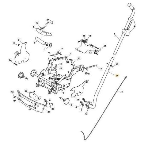 SEITENROHR ZAPFWELLE HEBEN TC/MP VNN ORIGINAL STIGA - 382869051/0