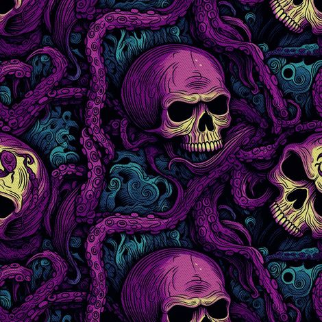 Tela decorativa para exteriores Oxford - Motivo de calavera I DX4690 (1/5)