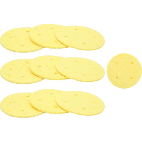 Lot de 10 électrodes EMS de 60 mm, coussinets conducteurs en éponge réutilisables pour appareil d'électrothérapie par interférences (1/5)
