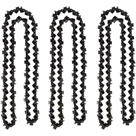 Lot de 3 Chaîne de tronçonneuse de 50 cm 0.325" 1,5 mm 76 maillons d'entraînement - compatible avec Timberpro 62CC, Hyundai et autres