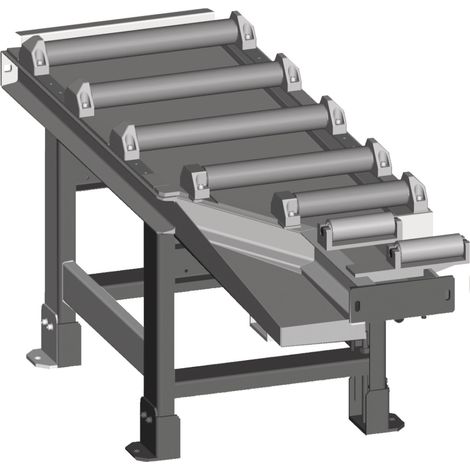 metallkraft Zufuhrrollenbahn motorisch 2000 x 520 mm für 60° Schnitte
