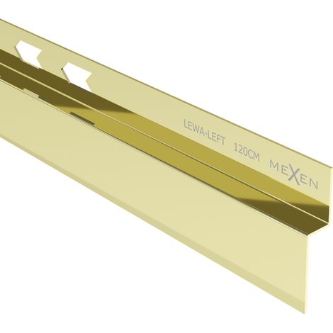 Mexen Line-B baguette de pente murale 120 cm gauche, or - 185002120L (1/5)