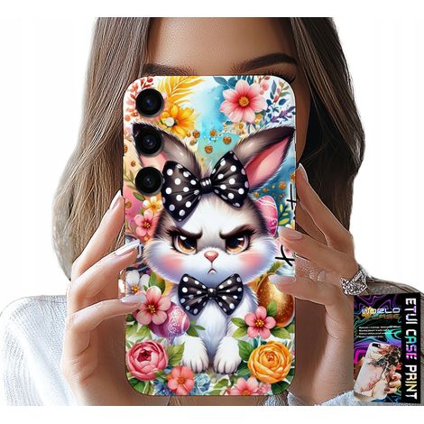 Custodia per Samsung Galaxy S24 Plus - Coniglietto di Pasqua, Lepre, Uova + Vetro (1/5)