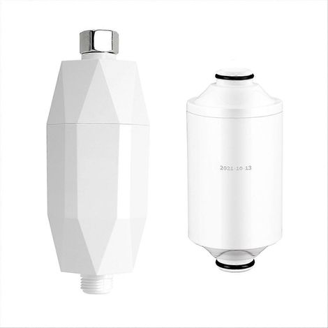 Vorfilter für Regenduschen, 1 Stück, Wasserfilterkartusche für Badezimmer, Anti-Kalk-Armaturenzubehör, 20 cm, Edelstahl (1/5)