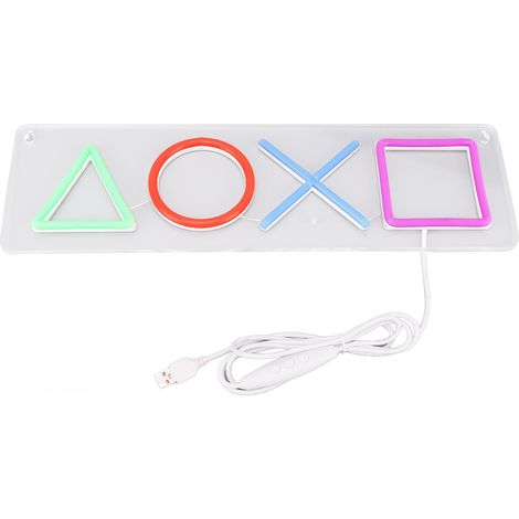 Ortviai Panneau LED Néon Réglable avec Alimentation USB – Décoration Murale pour Salle de Jeux, Bar ou Salon, 40 x 12 cm
