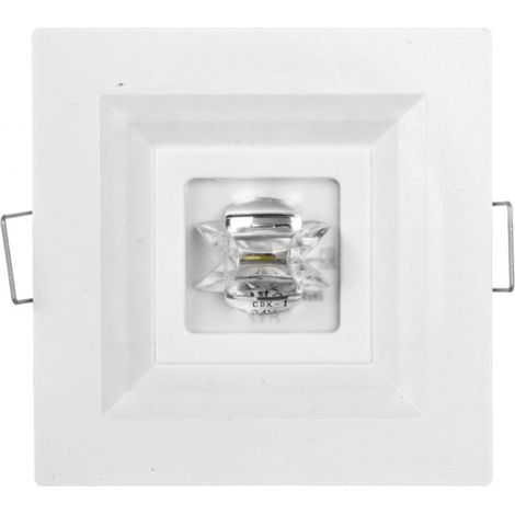 Apparecchio di illuminazione di emergenza Lovato P ECO LED 3W 310lm (condotto ottico) 1h monouso bianco lvpc/3W/E/1/SE/X/WH