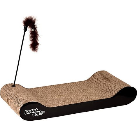 Rascador perfecto para gatos - Venteo™ - Rascadores para gatos - Cartón - Adulto - Con catnip y plumero