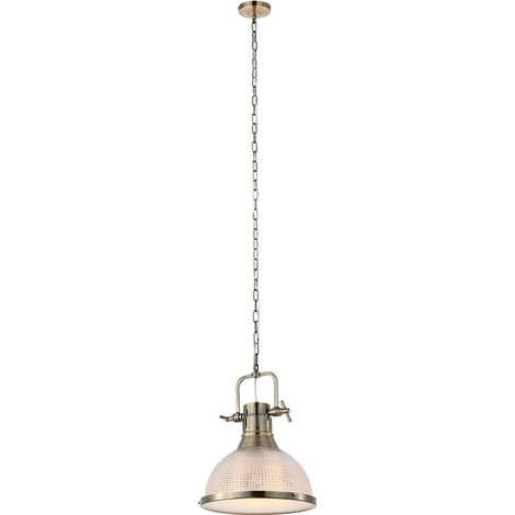 Suspension Vintage 1xE27 Verre Opale (1/5)