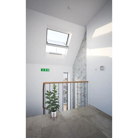 Fenêtre de toit Dakea Smoke Vent White — 134 × 140 cm (1/2)
