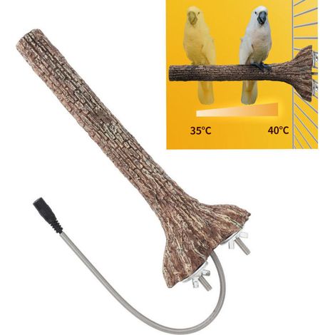 Heated Platform for Bird Perch, Constant Temperature 5W Safe for Small Pets, Cage Accessories, Exercise Toys for Parrots, Parakeets (1/5)