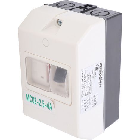 Disjoncteur de Protection Moteur Étanche MC02-2,5-4A 220V/380V - Interrupteur Automatique pour Moteur Électrique (1/5)