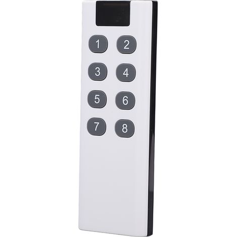 Télécommande universelle pour porte de garage, 8 touches, portée de 100 mètres, largement utilisée, stable, durable, sensible et élégante, fréquence de 433 MHz.