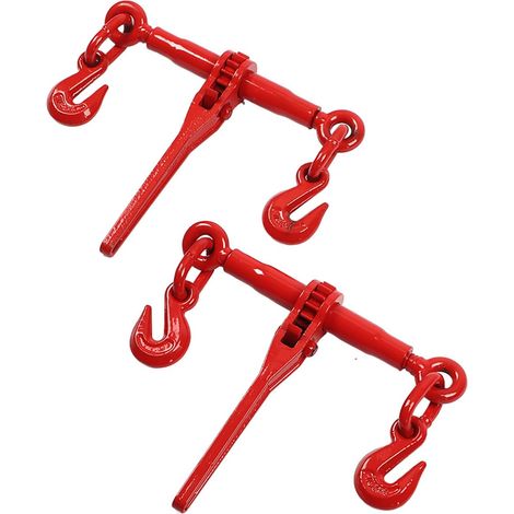 2 Pièces Levier de Charge à Cliquet Crochet de Chaîne Robuste d'arrimage pour un Gréement, un Transport et une Installation de Ligne Aérienne Sécurisés, Construction en Acier pour une (1/5)