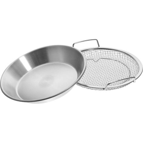 Satz Ölfiltergitter, Serviertablett für Frittiertes, Kühlgitter für Snacks, Ölabtropfschale (1/5)