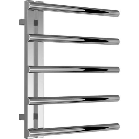 Reina Celico Designer Towel Rail 585mm H x 500mm W Polished Stainless Steel (1/4)