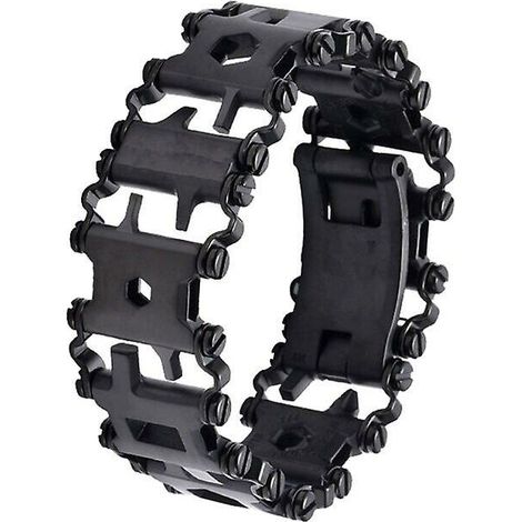 29 en 1 outil multifonction bracelet outil de réparation de tournevis en acier inoxydable noir (1/4)