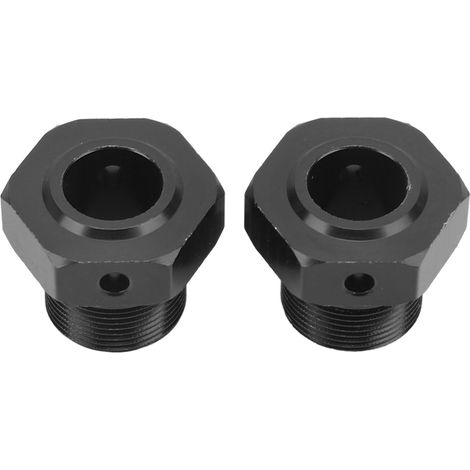 Satz mit 2 RC 24mm Aluminium-Radsechskanten, stabil und aus Aluminiumlegierung, für ARRMA 1/5 Outcast Kraton 8s, schwarz. (1/5)