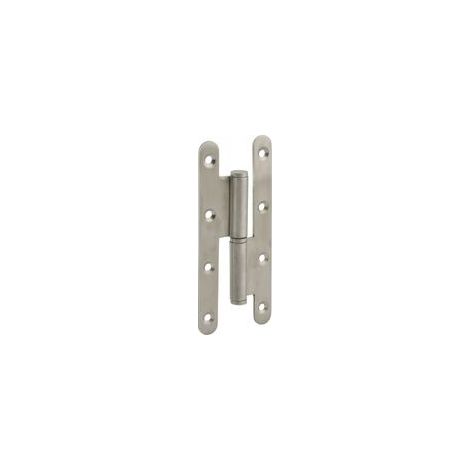 Thirard – Paumelle de Paris inox pour porte d'entrée – Dimensions 140x55x2.5mm – Fixation 3/4 trous – Modèle gauche pour installation facile