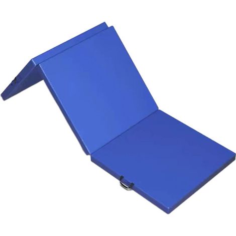 Tragbare, faltbare und komfortable Yoga-, Pilates- und Fitnessmatte, 180 x 60 x 5 cm (L x B x H), Kunstleder