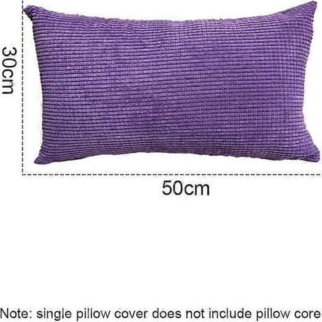 Housse de coussin rectangulaire pour canapé, protège-lombaire, pour chambre, chevet, bureau ou voiture. (1/4)
