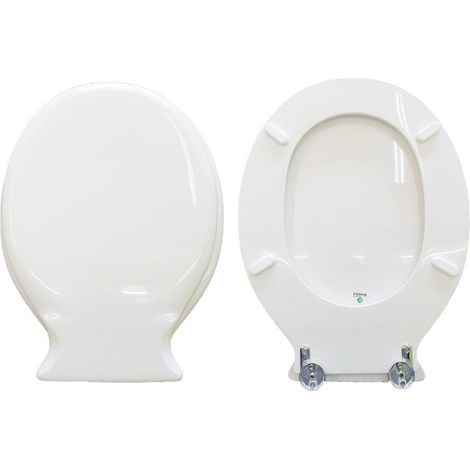 Copriwater Pantheon Astra legno rivestito in resina poliestere bianco (1/3)