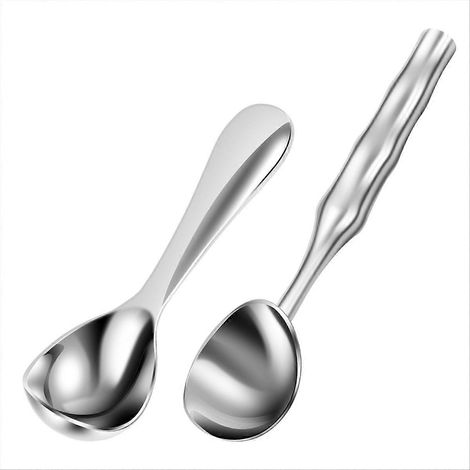 2 pièces glaçons cream scoop 304 acier inoxydable glaçons cream spoon dishwasher sûr gelato scooper commercial usage (1/5)
