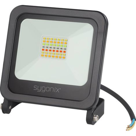 Sygonix SY-4782326 Faretto da esterno ERP: F (A - G) 24 W Colore luce: Bianco caldo, RGB, Bianco neutro (1/5)
