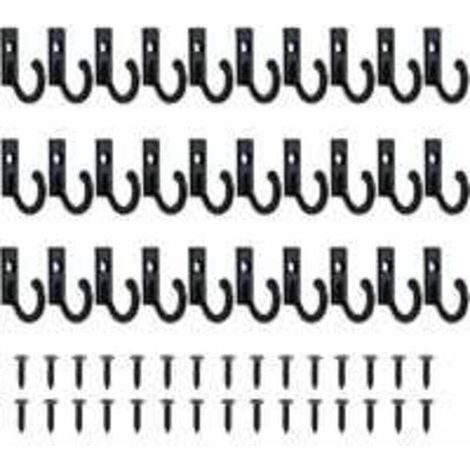 Set mit 30 kleinen Vintage-Haken, Wandhaken für Schlüsselhalter, Hängehaken, Schmuckhaken, Schlüsselhaken für Kleidung, Kleiderhaken mit Schrauben, Wandgarderobe für Badezimmer