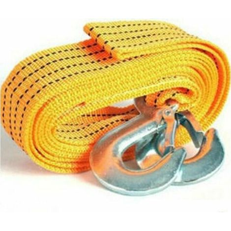 Corde de remorquage en nylon Cordes de remorquage polyvalentes Sangle de remorquage Corde de remorquage de voiture avec crochets 4 mètres - 4 mètres - 4 mètres (1/4)