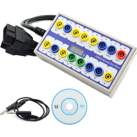 Boîtier de diagnostic OBD-II professionnel pour automobile, détecteur de protocole OBD-II, connecteur de diagnostic (1/2)