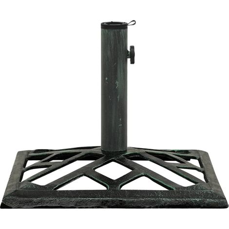 Pied de parasol Socle de parasol - Vert 44x44x31 cm Fonte BV128353 - BonneVie