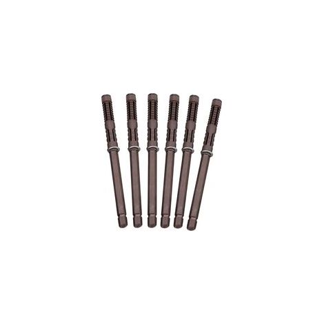 [Lot de 6] Supports d'étagère flottante invisibles Ø12 x 120 mm - Fixation murale - Supports robustes et discrets pour étagères (1/5)