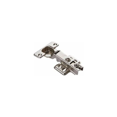 Lot de 8 charnières de porte à fermeture amortie 110°, acier, clip-on plaque 35 mm, pour cuisine et armoire – (1/5)