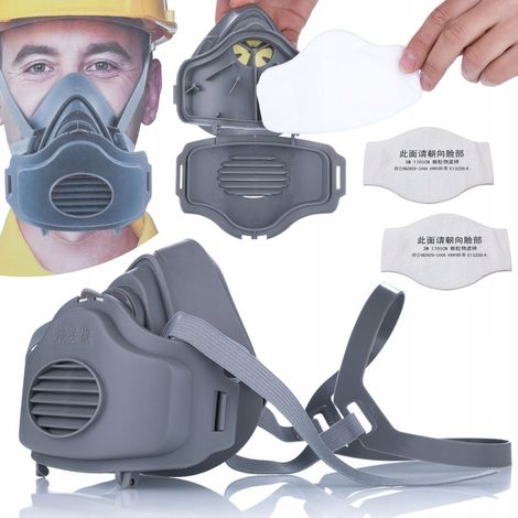 Rosfix KN95 Schutzmaske Set – Hohe Filterwirksamkeit  2x Austauschfilter, Ergonomische Passform, Verstellbare Bänder  Schutz vor Partikeln  Atemschutzmaske