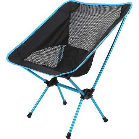 Chaise pliante ultralégère, détachable et portable, idéale pour la pêche, le camping et les barbecues. Tabouret de terrasse extensible. (1/5)
