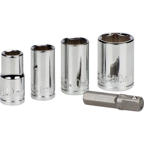 kwb 105000 Douille 7 mm, 8 mm, 10 mm, 13 mm Propulseur 1/4 (6.3 mm) 5 pc(s) (1/3)