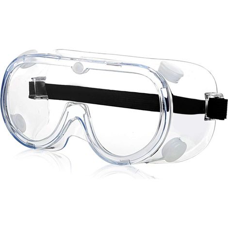 Lunette de Protection - Transparentes avec Lentilles Antibuée Anti-buée de Laboratoire Chimique Lunettes de Sécurité (1/5)